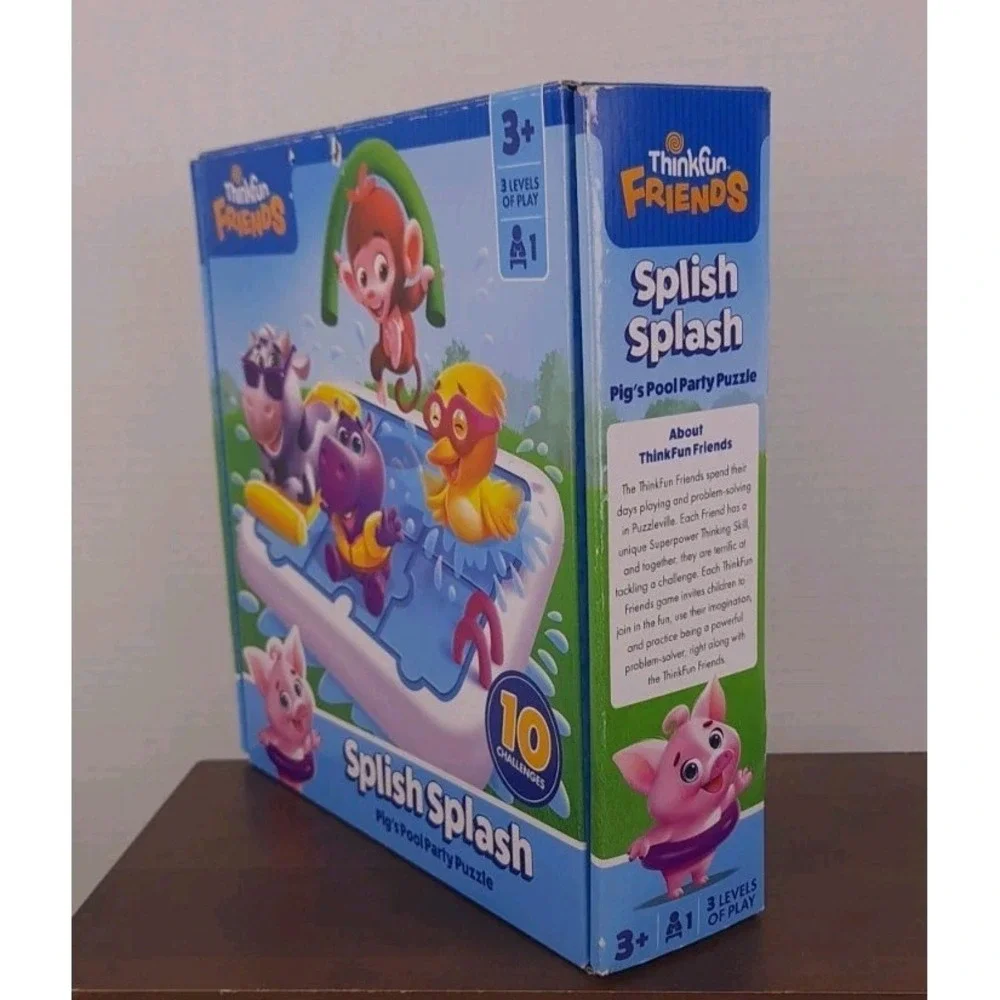Splish Splash Pig's‎ Pool Party Brain Teaser Puzzle Thinkfun Friends Ages 3+ New